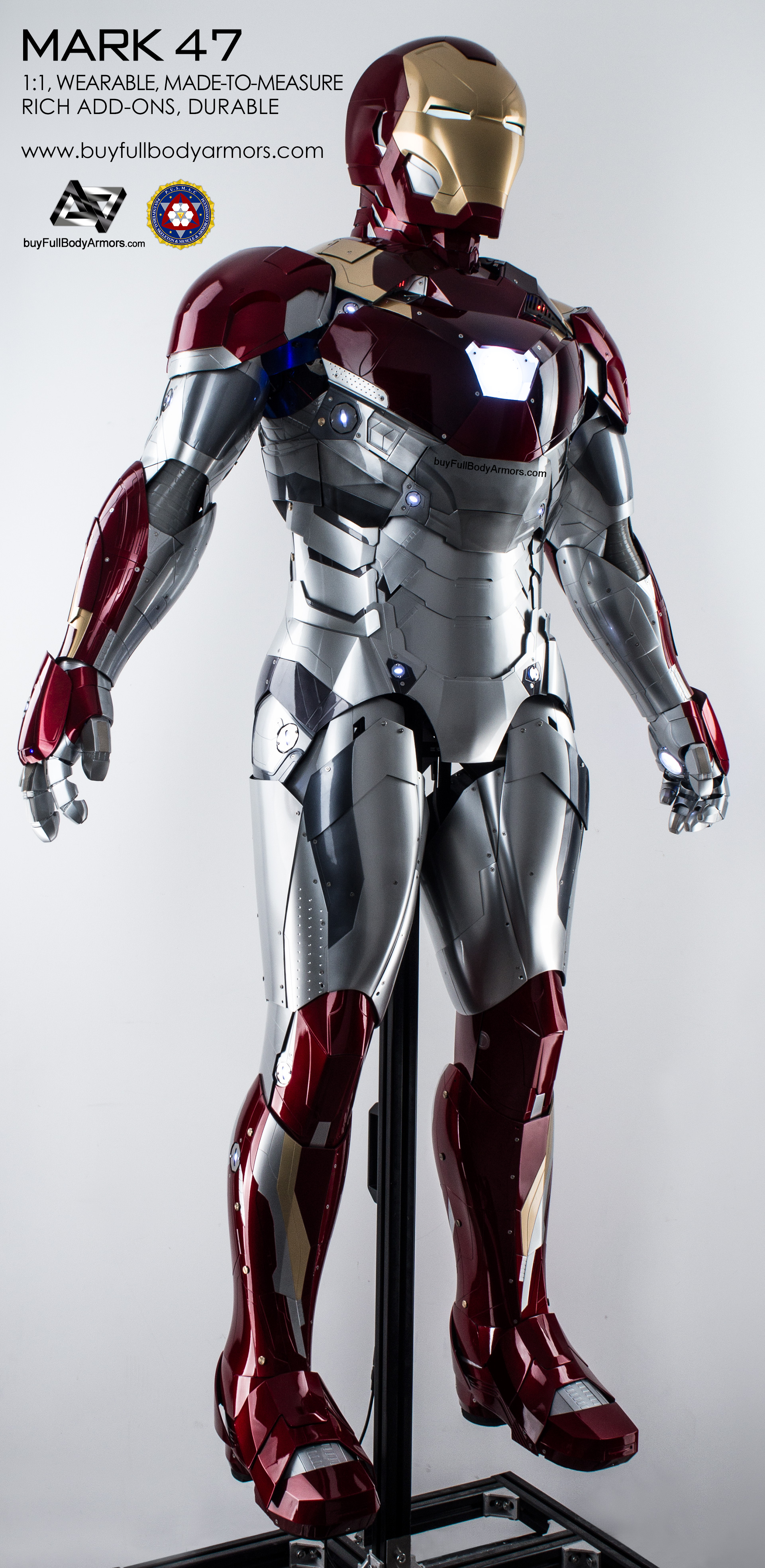 WEARABLE IRON MAN MARK 47 XLVII ARMOR COSTUME – The best wearable armor